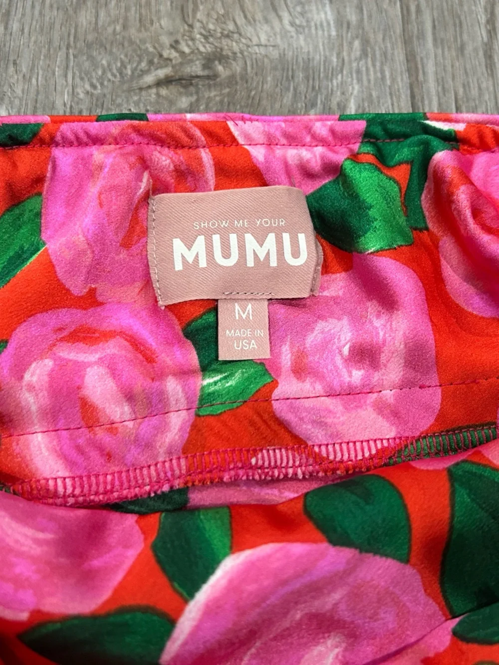 Show Me Your MuMu Taylor Tube Hot Pink Floral Strapless Mini Dress Sz m - Picture 8 of 10